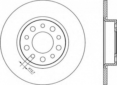 OPEN PARTS bdr224810 -  Тормозной диск